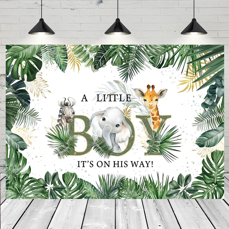 Jungle Safari Tropical Forest Photography Backdrop Newborn Baby Shower Birthday Wild Animal Party Custom Background Photo Studio