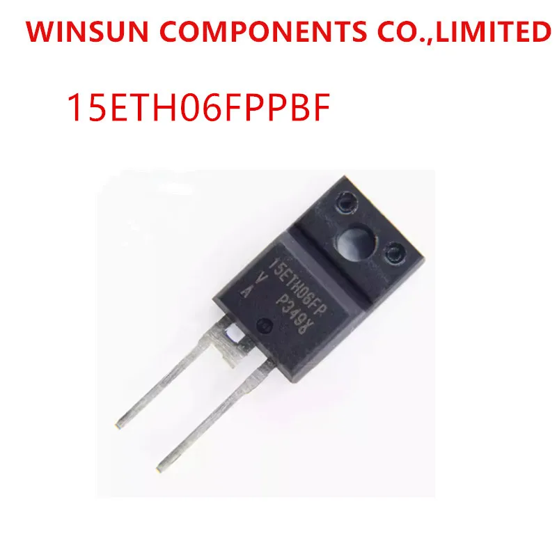 100% New Imported Original VS-15ETH06FPPBF 15ETH06FPPBF 15ETH06FP TO-220F Fast Recovery Diode 15A 600V