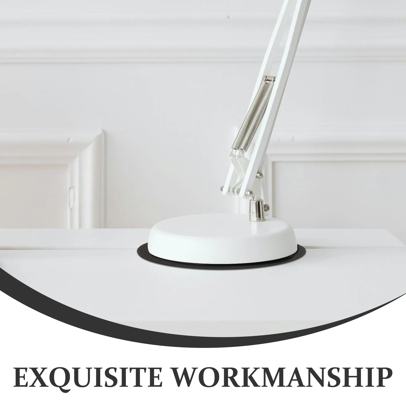 

4Pcs Self Adhesive Round Lamp Base Pads Black Non Slip Soft Furniture Protectors Hardwood Floor Desk Lamp Anti Scratch