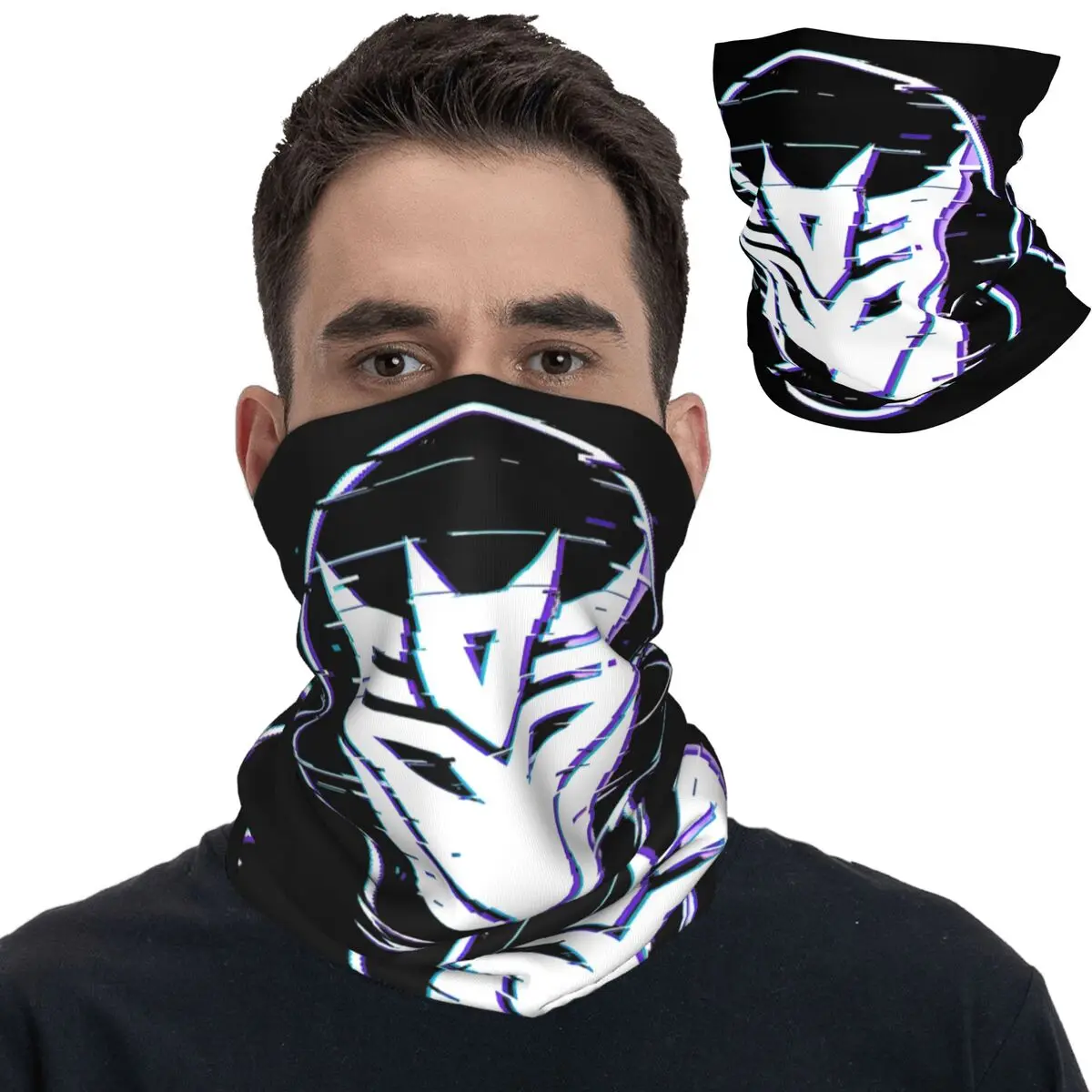 

Autobots Decepticons Glitch Bandana Neck Cover Wrap Scarf Multifunctional Cycling Scarf Outdoor Sports Unisex Adult Windproof