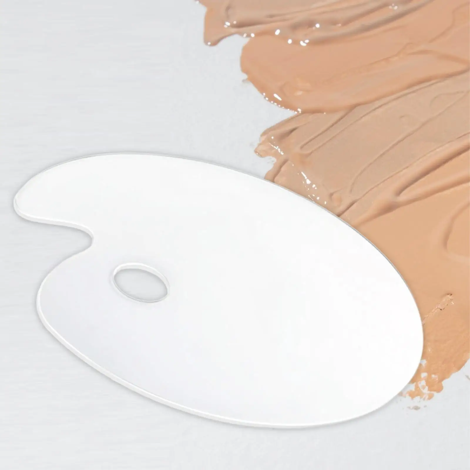 Profesjonalna akrylowa paleta do mieszania makijażu, kompaktowa, przenośna tacka, organizer na puder i cienie do powiek do zestawu kosmetyków.