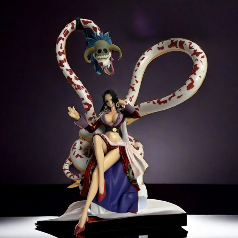 

2025 NEW Hot One Piece Sexy Figure Empress Snake Clothes Nine Snakes Boya Hancock Sitting King Qiwuhai Trendy Anime Figure Model