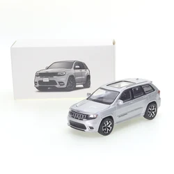 JKM 1/64 Jeep Grand Cherokee Trackhawk 2019 Silvery  Alloy Die-casting Car Model Boys' Toys Collect Ornaments Gift