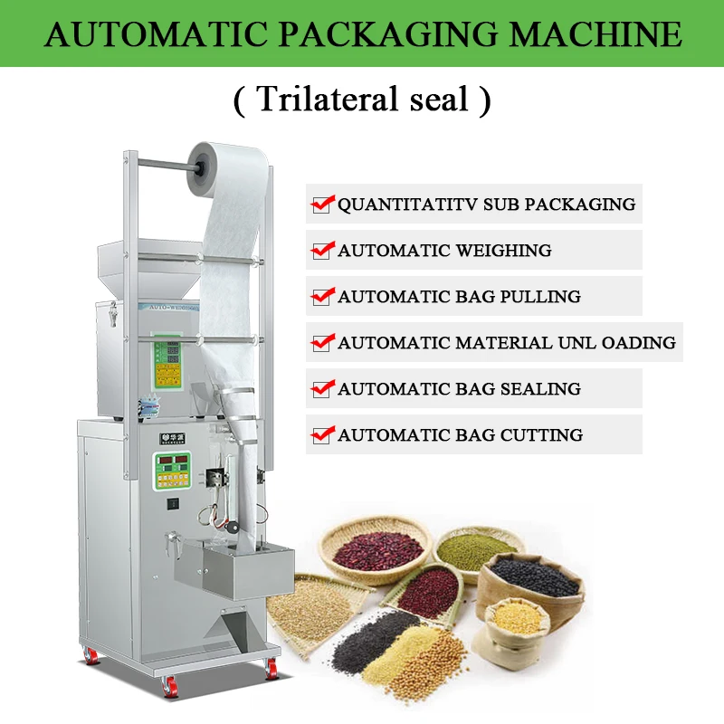 Small Auto Counting and Packaging Machine Seeds Salt Small Biscuits Sugar Coffee Snack Packaging Machine