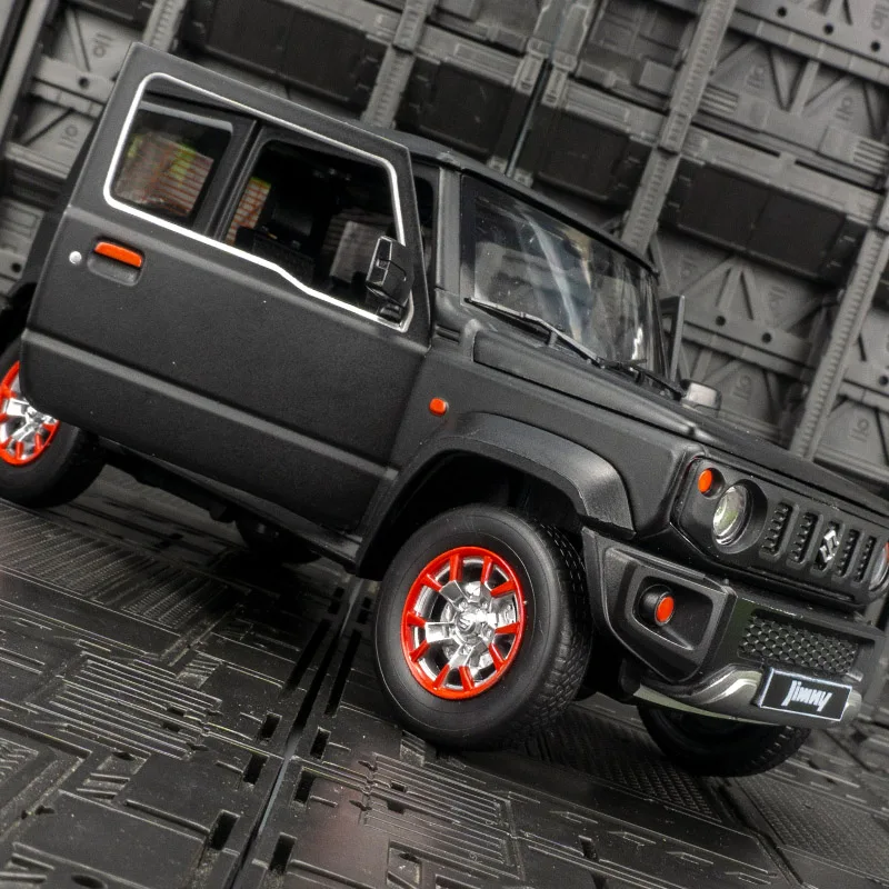 1:18 SUZUKI Jimny SUV Alloy Car model Diecasts & Toy Vehicles Wheel Steering Sound and light Car Toy Model Collection Gift