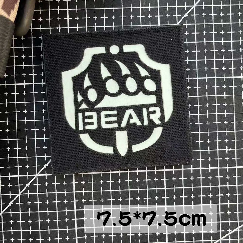 Escape From Tarkov IR parche de PVC mochila pegatinas tácticas parches bordados para ropa insignias de moral de oso USEC gancho y bucle