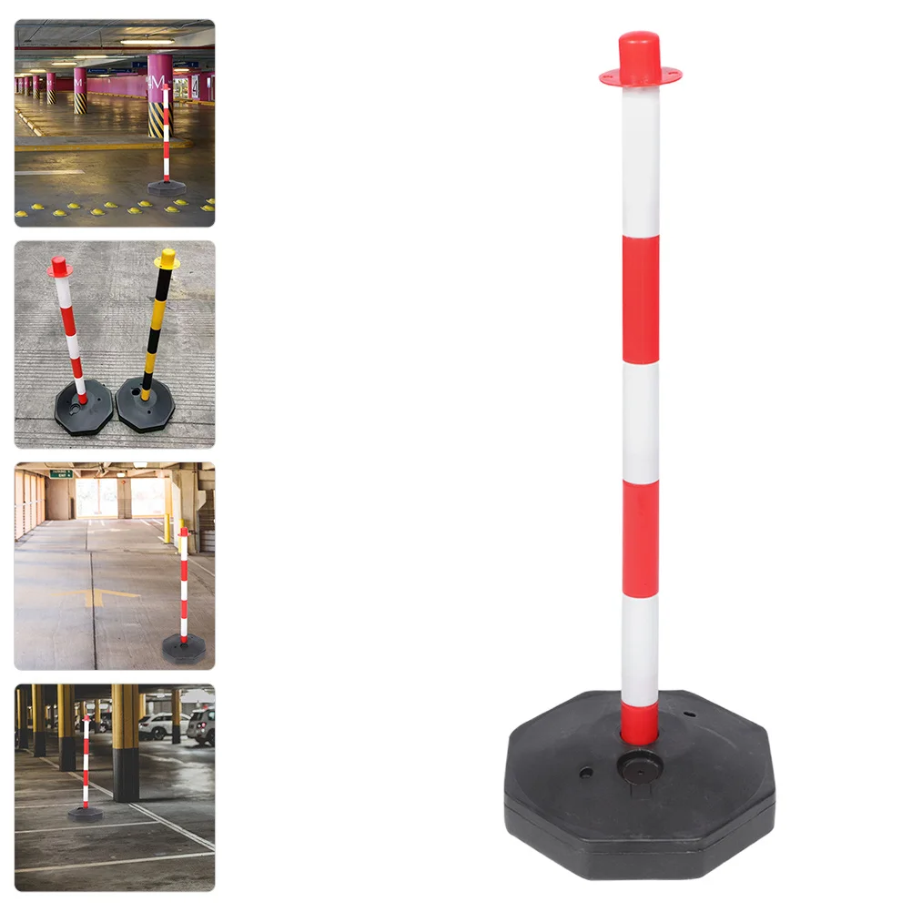 Traffic Warning Column Durable Plastic Safety Cones Red White High Visibility Portable Parking Assistant Garage Barrier