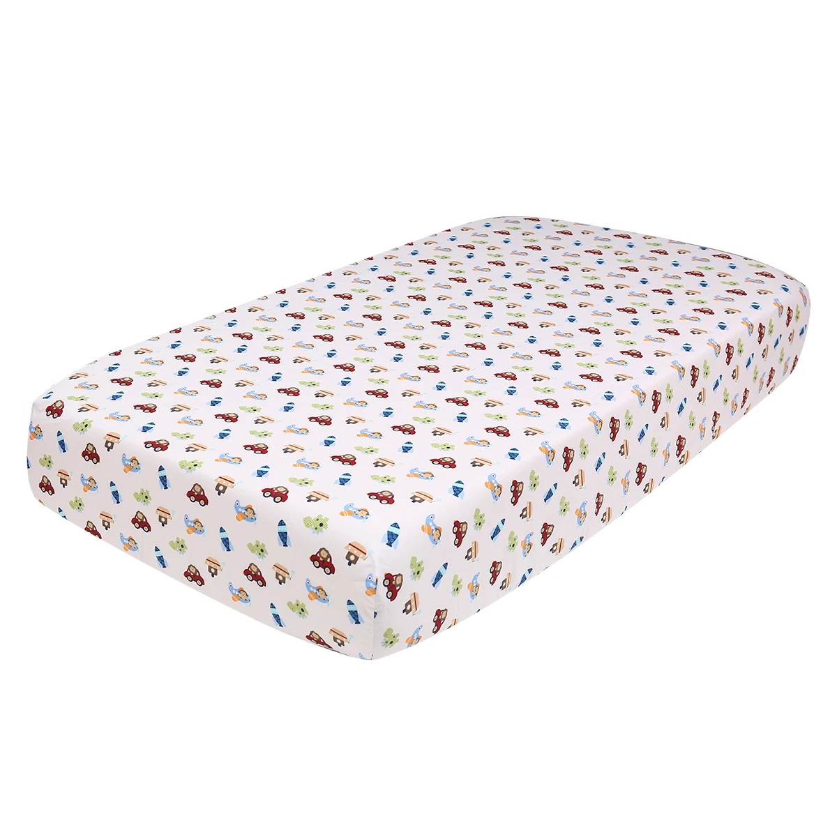 Juego de cama para cuna de bebé, 3 uds., para niños y niñas, ropa de cama para guardería, tamaño estándar, suave (dón para cuna, sábana ajustada, falda para cuna)