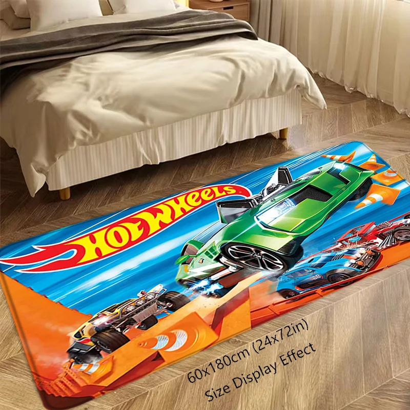 Doormat Flannel Floor Mat Hotwheels Indoor Foot Rug Bedside Mats Kitchen Corridor Water Absorbent Carpet Ideal for Balcony Decor