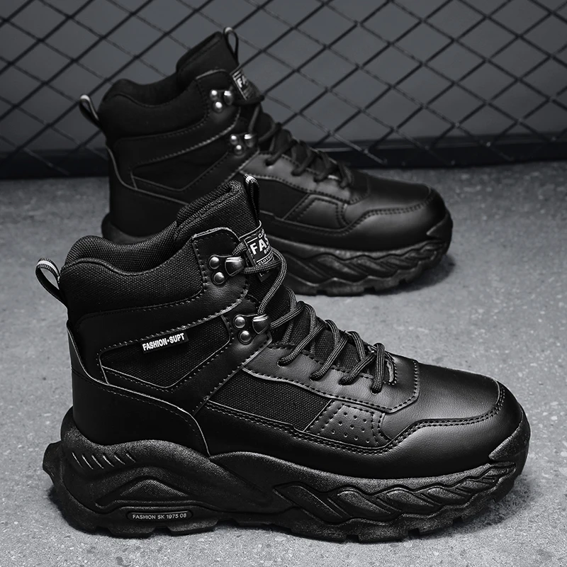 new fashionable and comfortable casual autumn and winter fashionable high top men's shoes outdoor versatile sports men's shoes