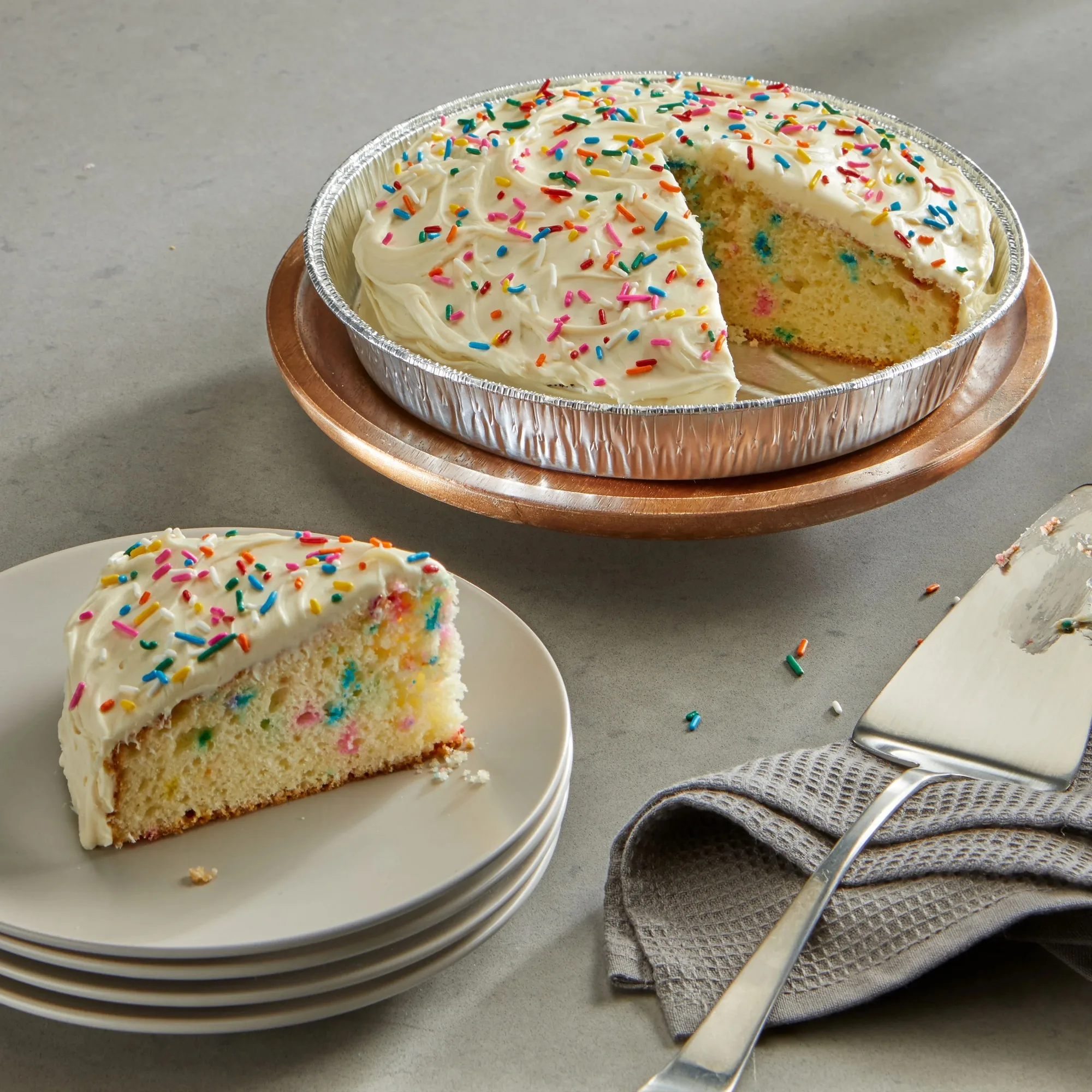 (5 sztuk) Formy do ciasta, okrągłe, 8 cali, 3 sztuki, bezpieczne do pieczenia w piekarniku do 450 F