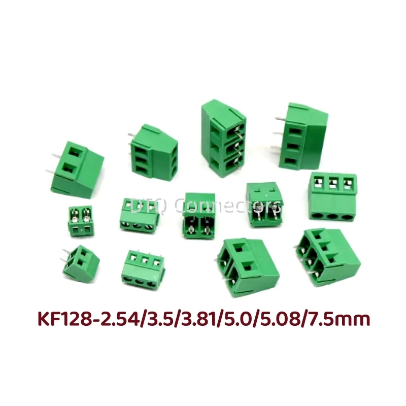10Pcs KF128-2.54/3.5/3.81/5.0/5.08/7.5mm PCB Screw Terminal Blocks Connector 300V10A
