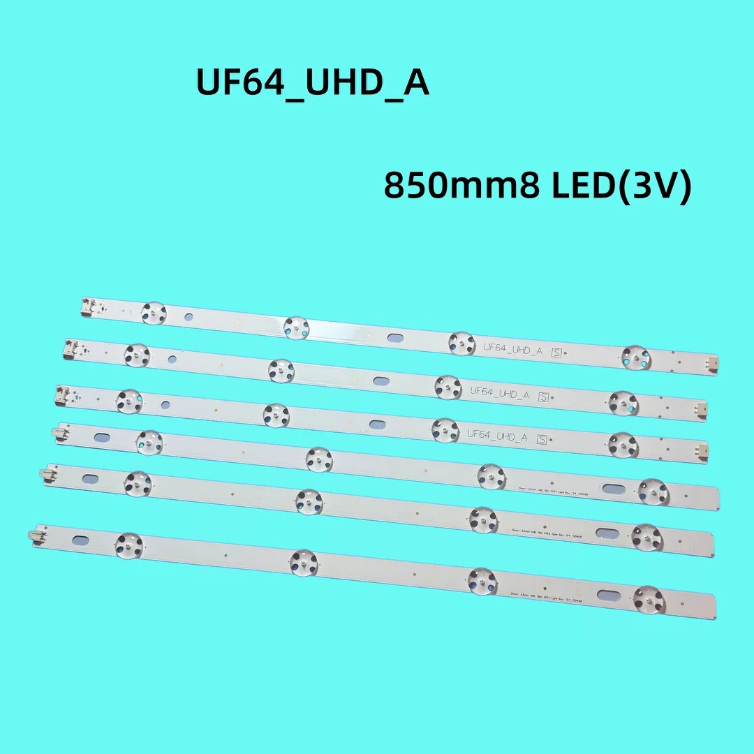 LED backlight strip(3)for TV UF64_UHD_A 43UH603V 43UH610V 43UF6407 43UH620V 43UH619V 43UF6409 43UH6030 43UF640 43UF640V 43LH604V