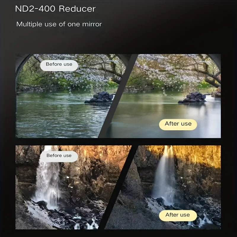 Kit de filtro de lente de 67mm com clipe de lente de telefone móvel filtro variável ND2-ND400 para iphone 16 15 14 pro max google pixel telefones inteligentes