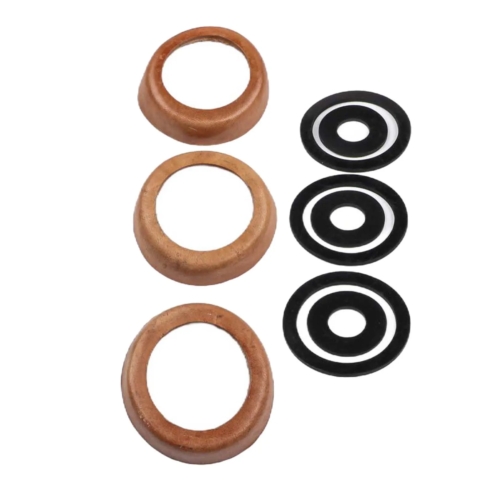 Comprehensive Set of Replacement Parts for 75 Model Hand Water Pumps Includes 3 Leather Cuffs and 6 Rubber Seals
