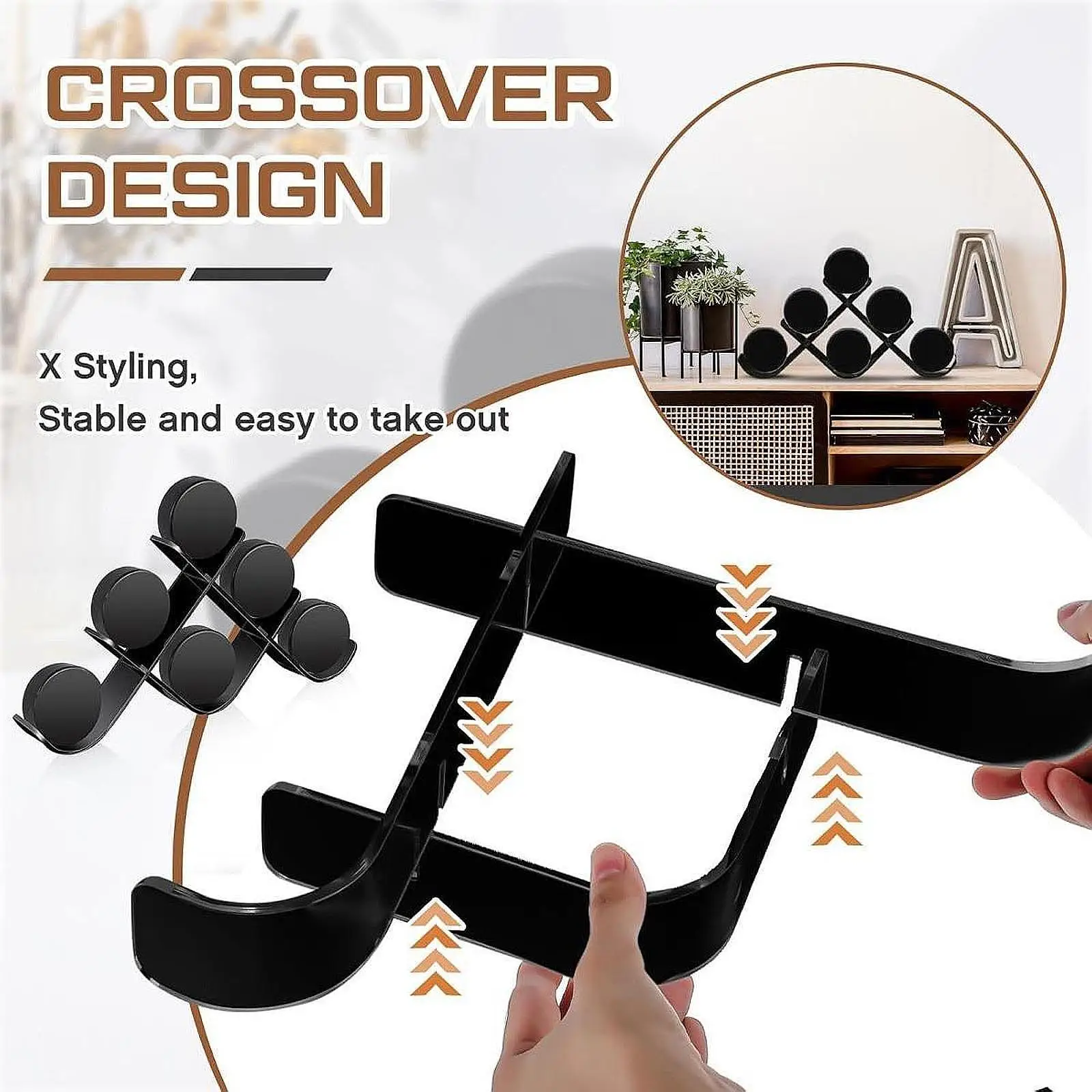 

Hockey Puck Display Holder Stand Collectors for 6 Pucks Bedroom Storage Rack