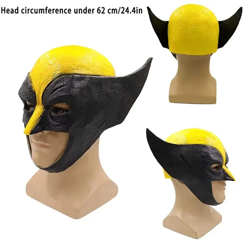 CyBulex Wolverine máscara James Howlett látex media cara máscara película Cosplay disfraz de Halloween accesorios para adultos de alta calidad
