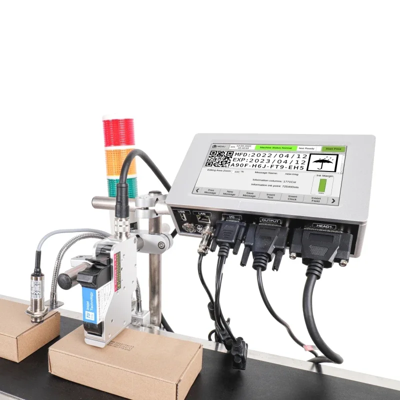 Online Thermal Inkjet Printer Continuous Inkjet Printer TIJ Printer Inkjet Coding Machine