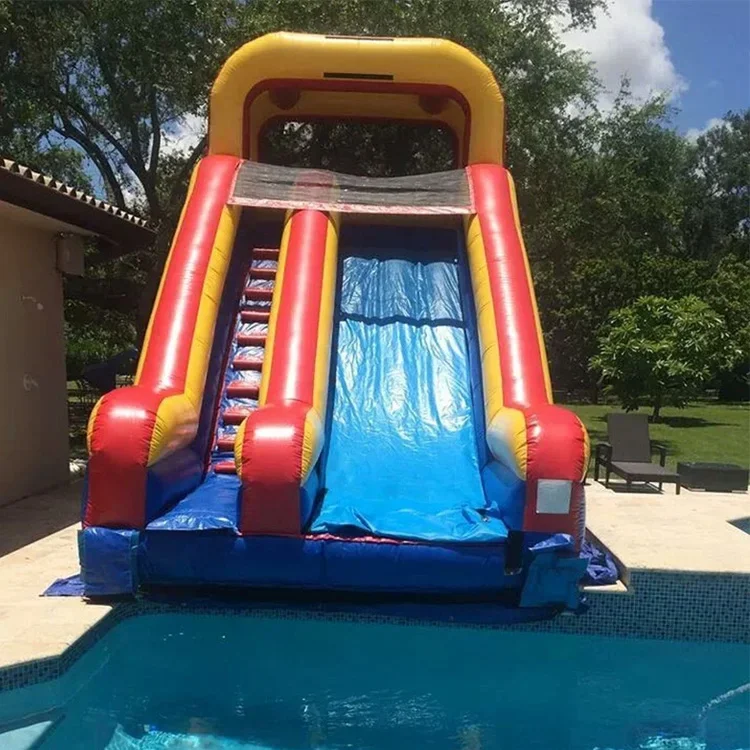 Kid Pvc Inflatable Water Slide For Above Ground Inground Swimming Pool