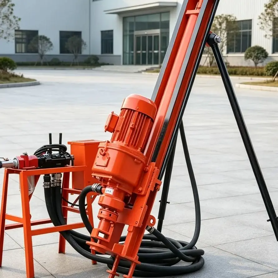 Customized Small Tripod‑Mounted Down‑the‑Hole Drilling Rig, Rock Drilling Equipment for Quarry Mine Blasthole Rock Drilling