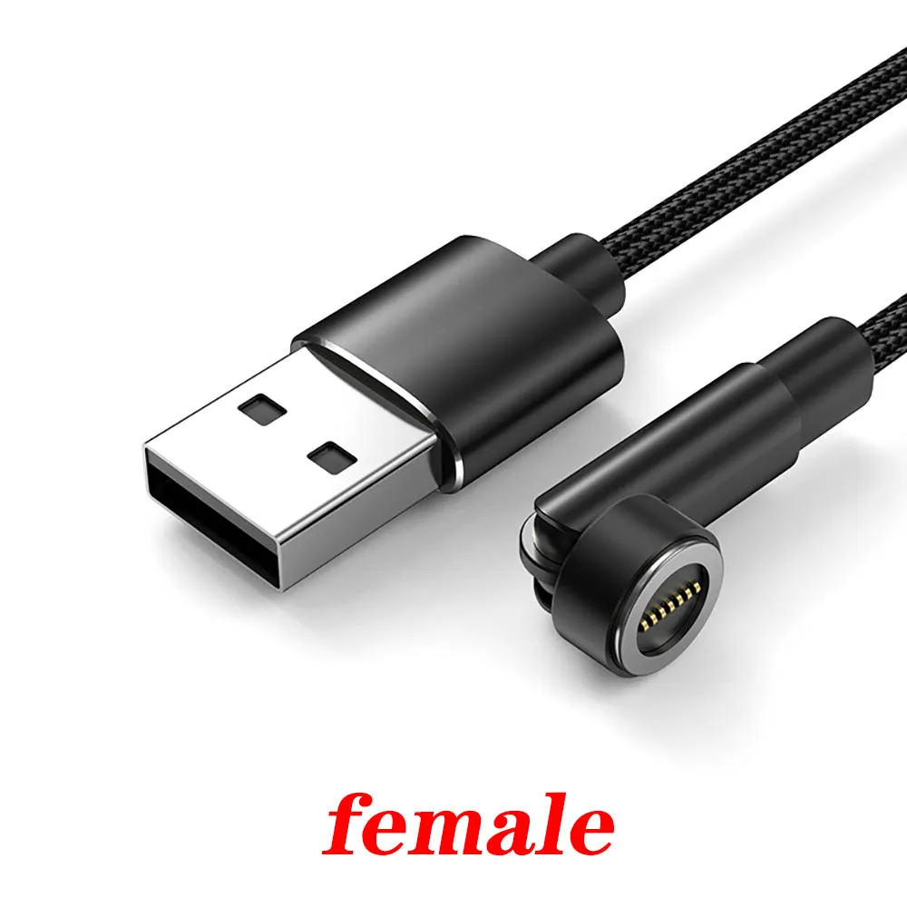 100 واط 7PIN كابل مغناطيسي التوصيل جولة سريع محول الشحن نصائح آيفون سامسونج هواوي Xiaomi الأحمر مي ممن لهم شاحن مغناطيسي المقابس