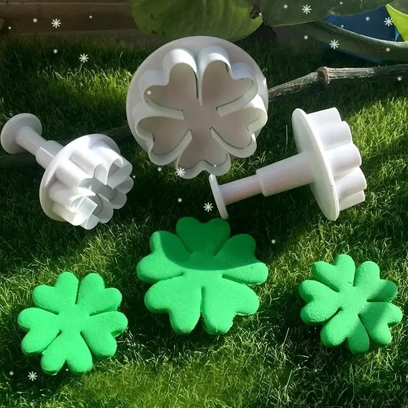3Pcs Baking Convenience Tools Primrose Flower Plunger Cutters Fondant Cake Decorating Accessories Supplies Cake Tools