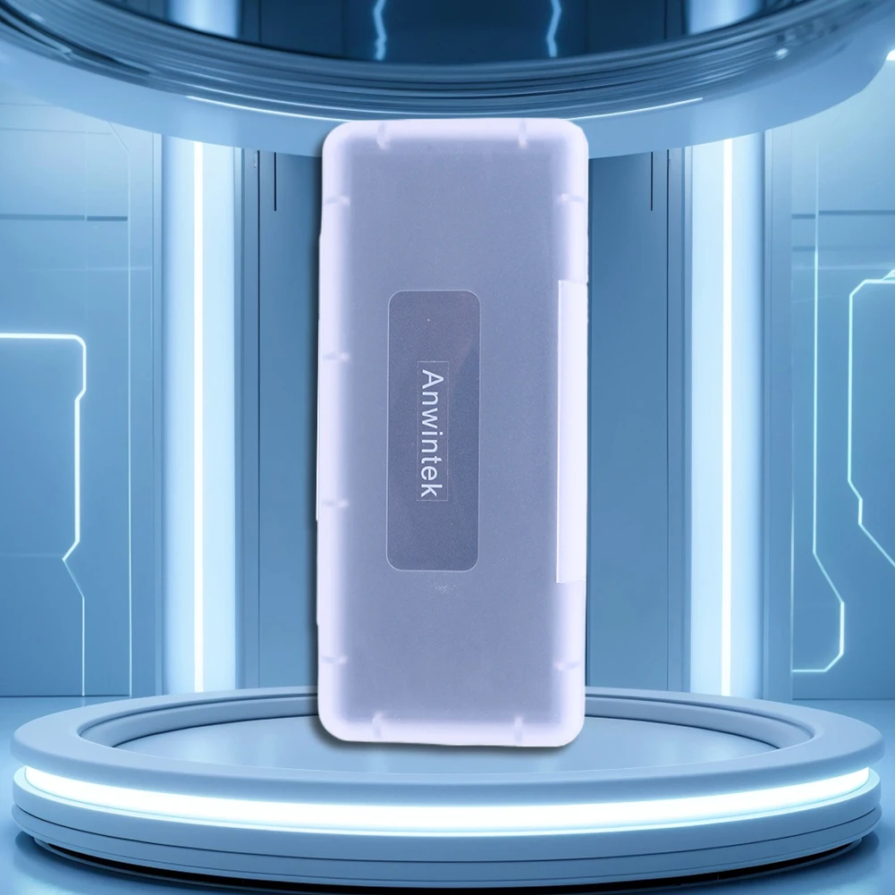 6 in 1 Transparent Mini SD Memory Cards Protective Case Shockproof Memory Card Protecter Box Portable Storage Box for 6 SD Cards