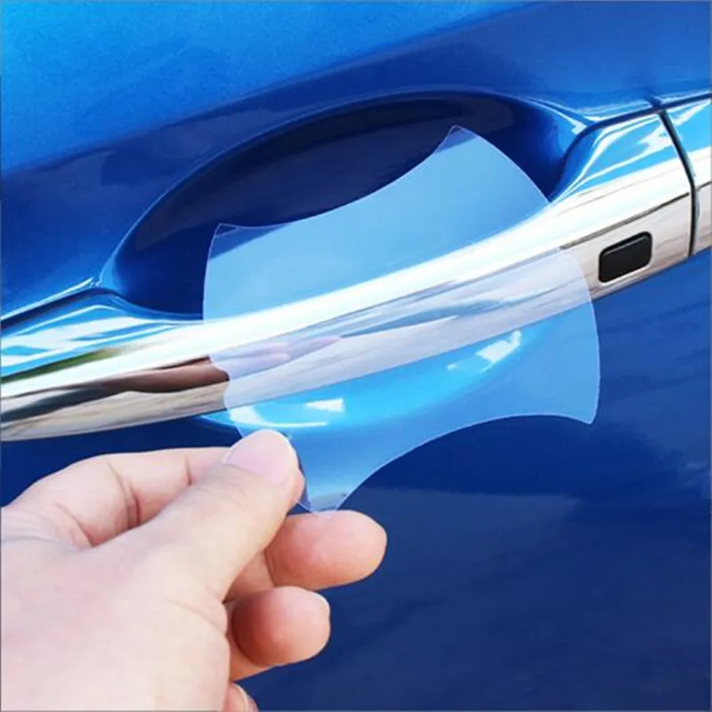 

4Pcs Car door Handle Protection Film Car sticker for Volkswagen VW Golf 4 6 7 GTI Tiguan Passat B5 B6 B7 CC Jetta MK5 MK6 Polo