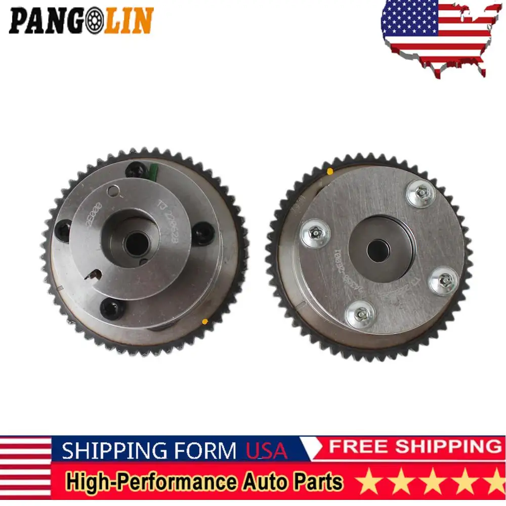 

PANGOLIN 2pcs Exhaust Intake VVT Timing Gear Sprocket 243502E001+243702E000 fits Hyundai Kia Elantra Forte Koup 1.8L Car Parts