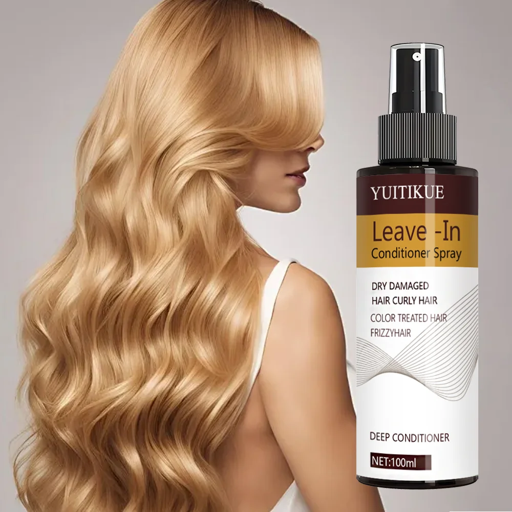 YUITIKUE acondicionador sin en spray, fórmula hidratante y brillante, adecuado para hombres y mujeres adultos.