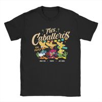 The Three Caballeros Donald Duck T Shirts Men Cotton Novelty T-Shirts Round Collar Real Amigos Tees Short Sleeve Clothes Classic