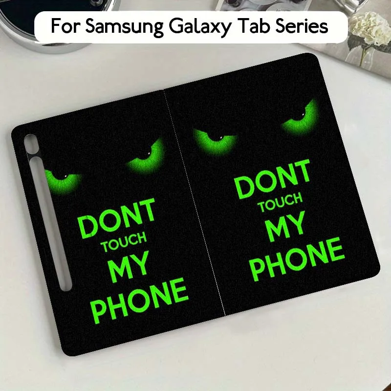 

Чехол для планшета Samsung Galaxy Tab S10 S9 S8 S7 FE Lite с забавным изображением глаз и рта, мягкий, гибкий, с поддержкой, подарок