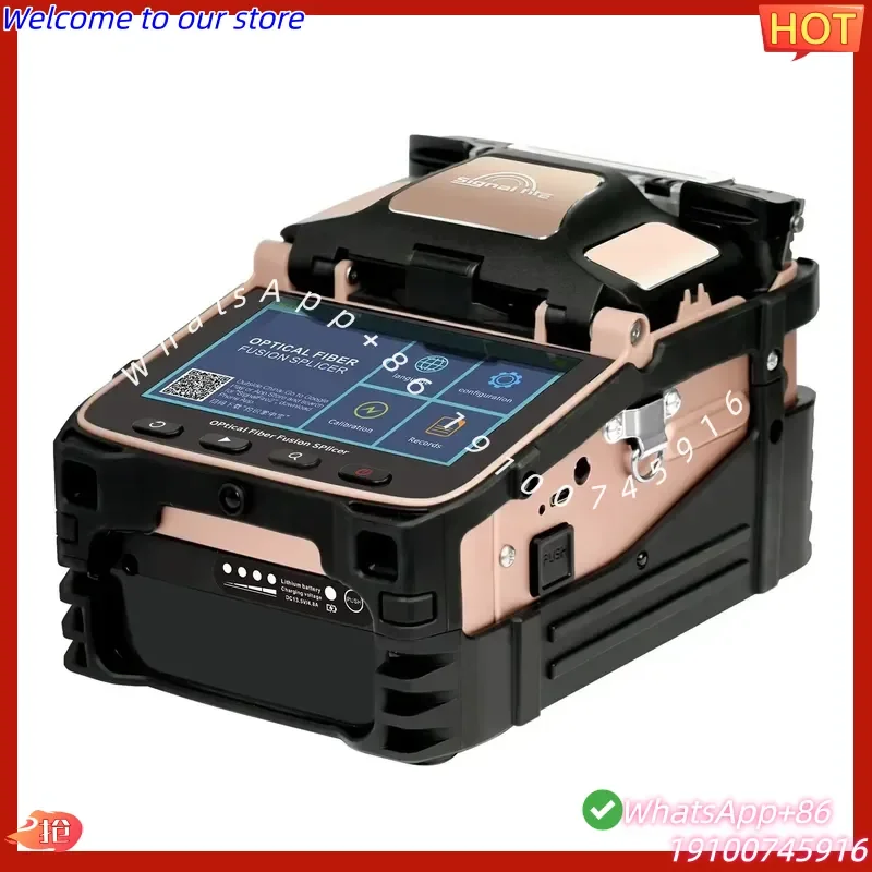 2026 AI-12 Fiber Optic Fusion Splicer 6 Motor Core Alignment 0.05μm Precision Long Distance Trunk Cable Construction