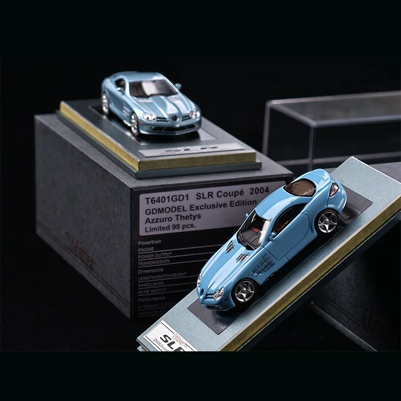 Nowy Model Tmaster 1:64 Mercedes-Benz SLR Hardtop Edycja Specjalna Personalizowana Symulacja Żywiczna Figurka Kolekcjonerska Ozdoba na Prezent