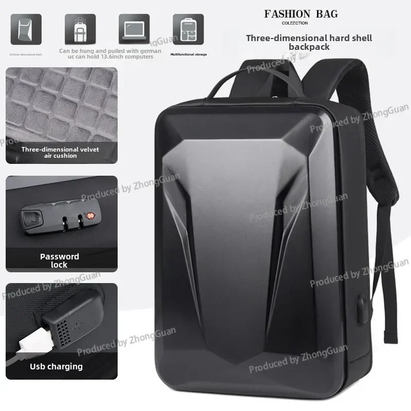 Backpack Hard Shell E-sports Backpack Fashion Schoolbag Laptop Bag Business Travel 18-inch Computer Bag