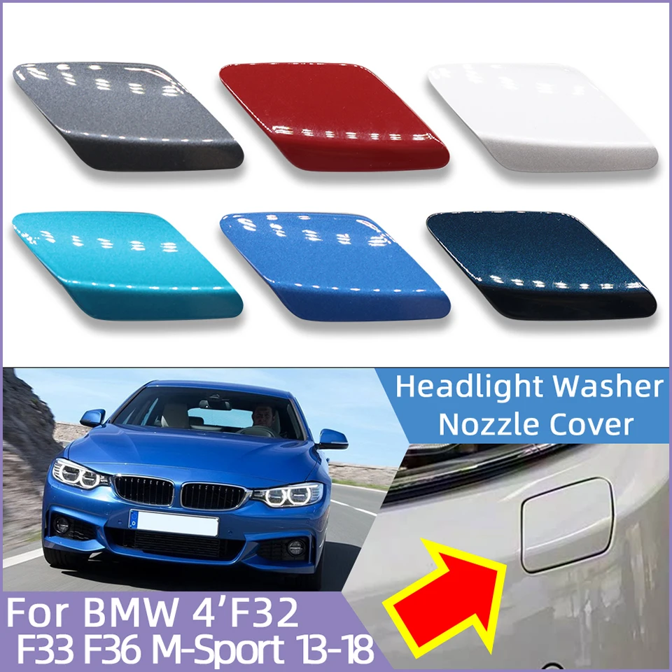 

Bumper Washer Nozzle Cover Shell Cap For BMW 4 M-Sport F32 Coupe F33 Convertible F36 Gran Coupe 2014 2015 2016 2017 2018 Painted