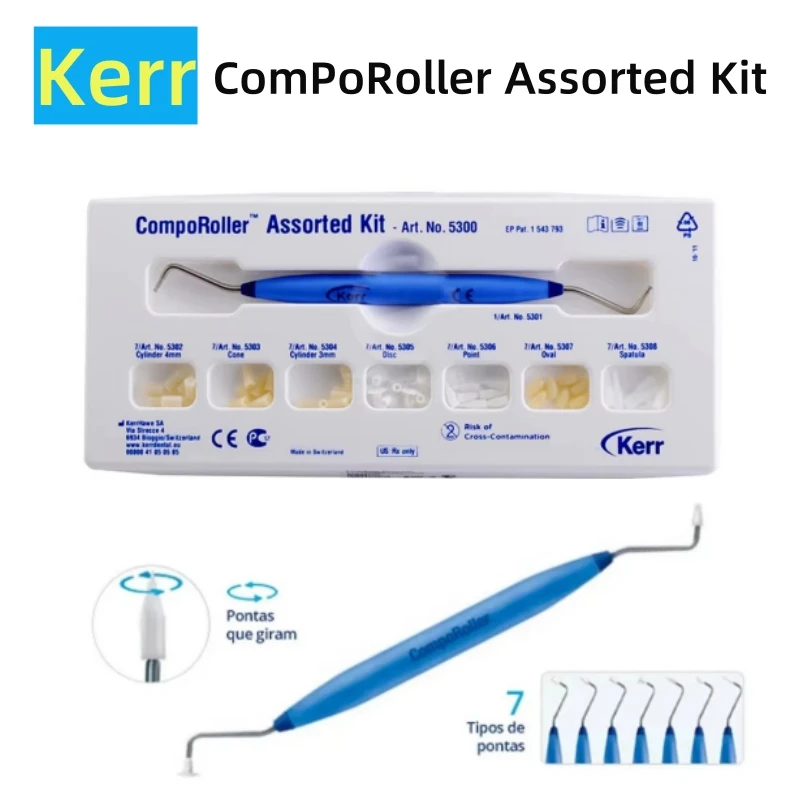 Dental Supplies Kerr Comporoller Assorted Kit Compo roller Dentist Tools For Shaping Teeth Set Resin Spatula Composite Modeling