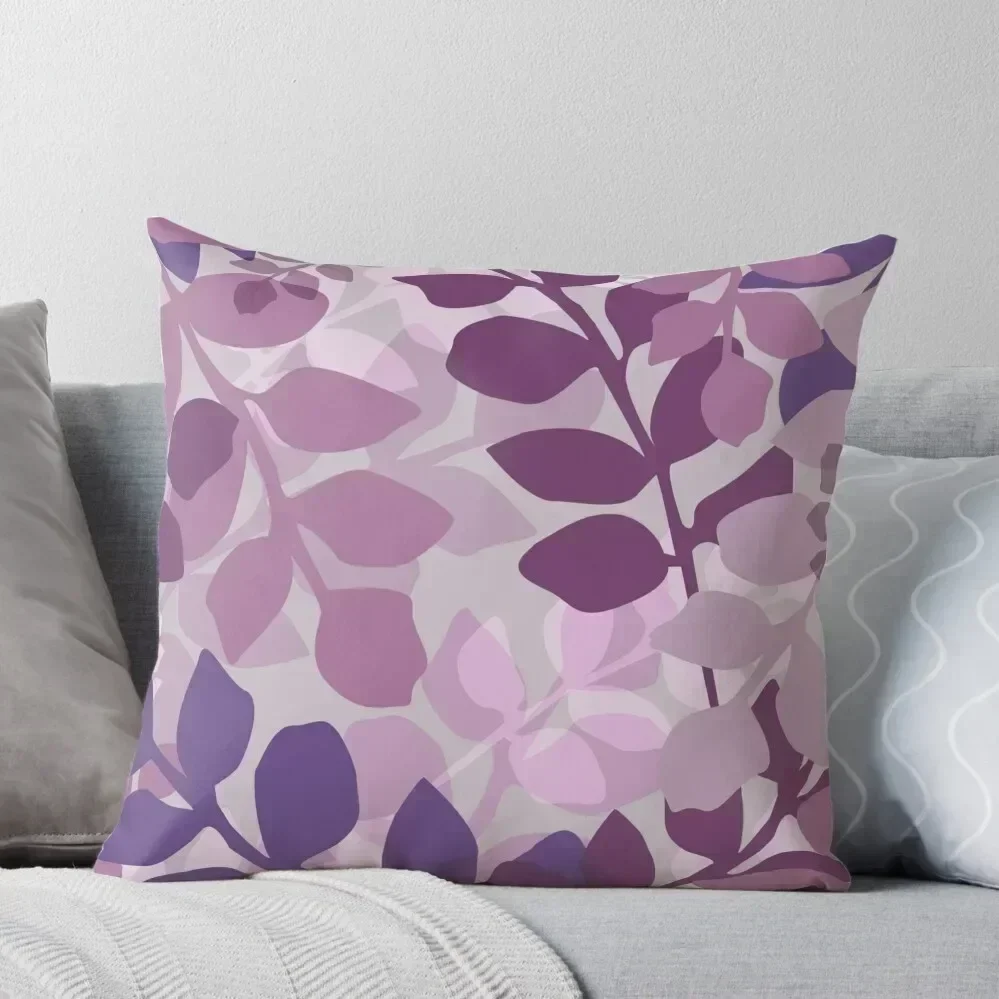 ULTRA VIOLET LAVENDER MAUVE PURPLE LEAVES Throw Throw Pillow luxury home accessories Ornamental Pillow Sitting Cushion pillow