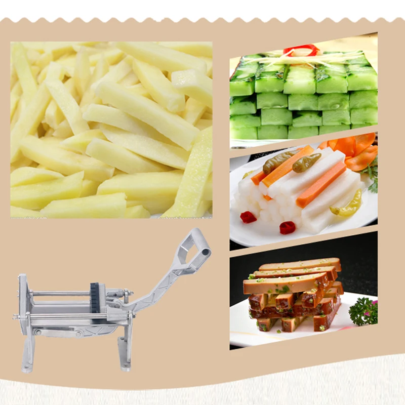 Stainless Steel Manual Cutting Machine French Fries Cutting Potato Cutting Machine Radish Cucumber Radish Cutting Machine