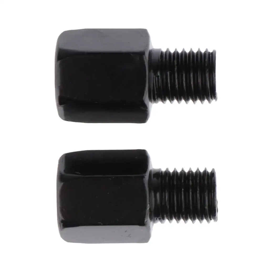 Motorcycle Rearview Mirror Adapter Bolt Black Steel 10mm Right Left Thread Screw for Scooter Handlebar Modifications