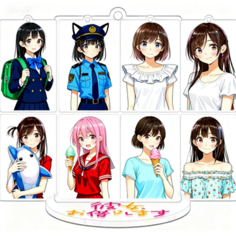 Stock Girlfriend Anime Figure Doll Mizuhara Please Borrow Me HD Acrylic Decoration Collectibles Human-Shaped Display Board