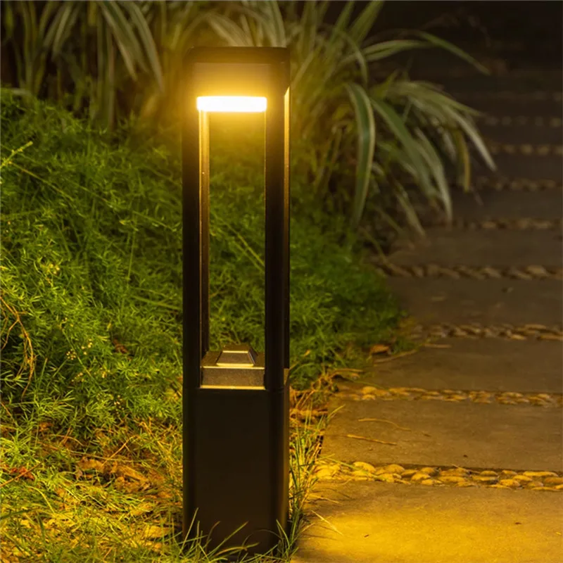 

OUFULA Contemporary Outdoor Lawn Lamp LED Electric Waterproof Villa Garden Courtyard District Residential Quarters Lawn Lamp ﻿