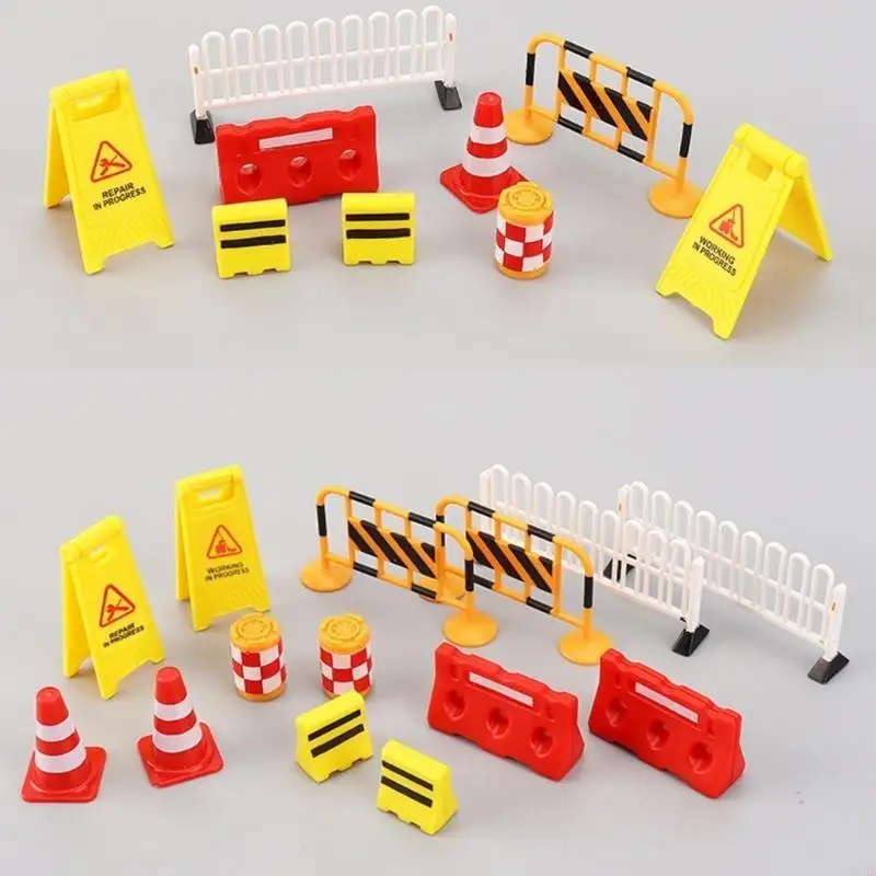 CORB 95/75 Barriere in miniatura per il traffico cittadino per bambini Migliorano l'esperienza apprendimento con disegni e