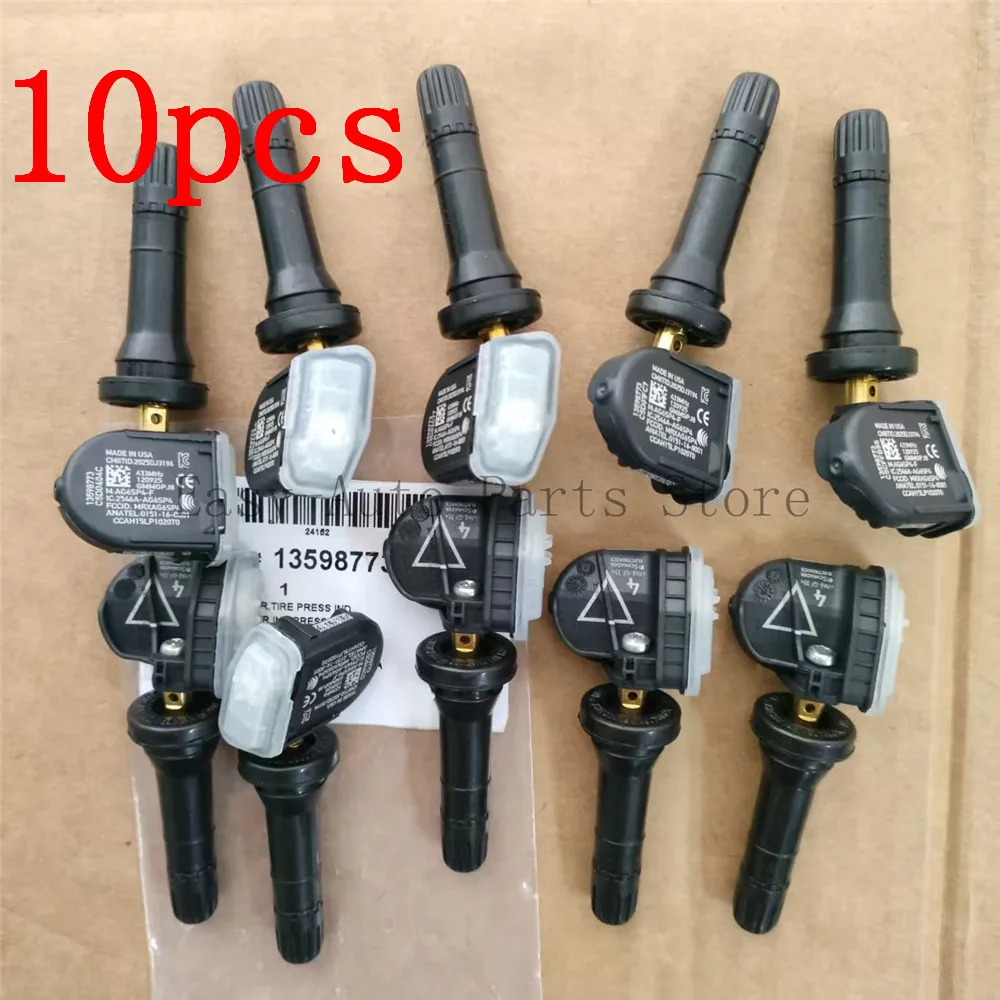 

10 шт. 13598773 Датчик давления в шинах для Cadillac CT6 SRX Chevrolet Aveo Malibu Opel Antara Mokka TPMS 433 МГц 13516165 13589601