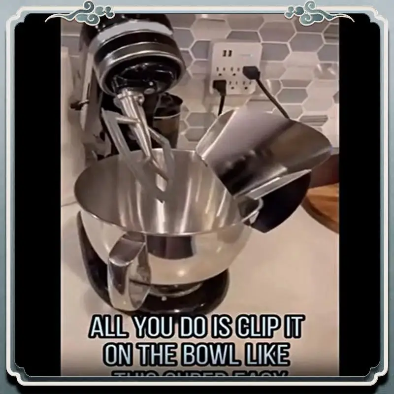 Durable Stainless Steel Bowl With Handle +Stainless Steel Inlet For Kitchenaid 6Q Bowl-Lift Stand Mixer Accessories