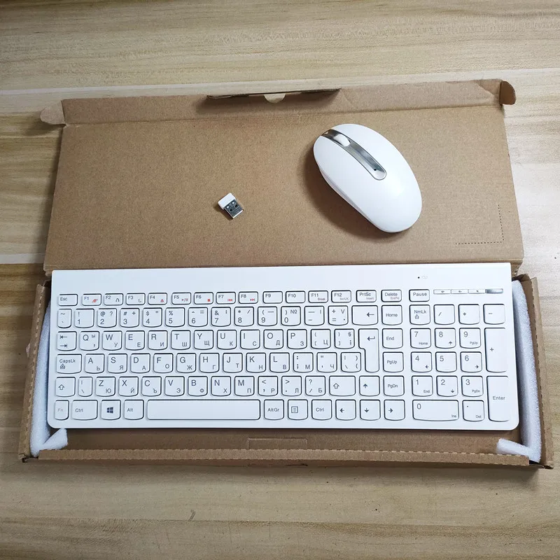

Bulgaria layout 2.4G ultra-thin wireless keyboard and mouse set For Lenovo SK-8861 Laptop desktop