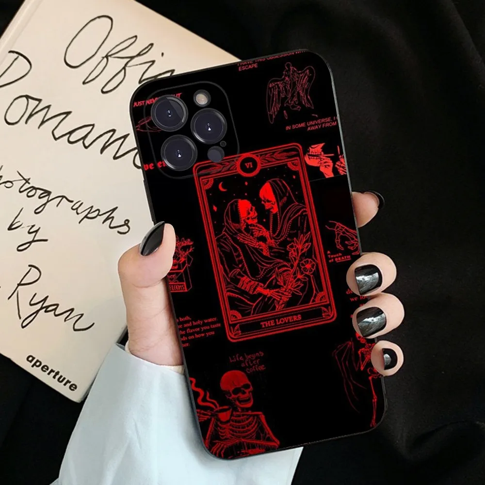 Devil Satan  Phone Case For iPhone 15 14 11 12 13 Mini Pro XS Max Cover 6 7 8 Plus X XR SE 2020 Funda Shell