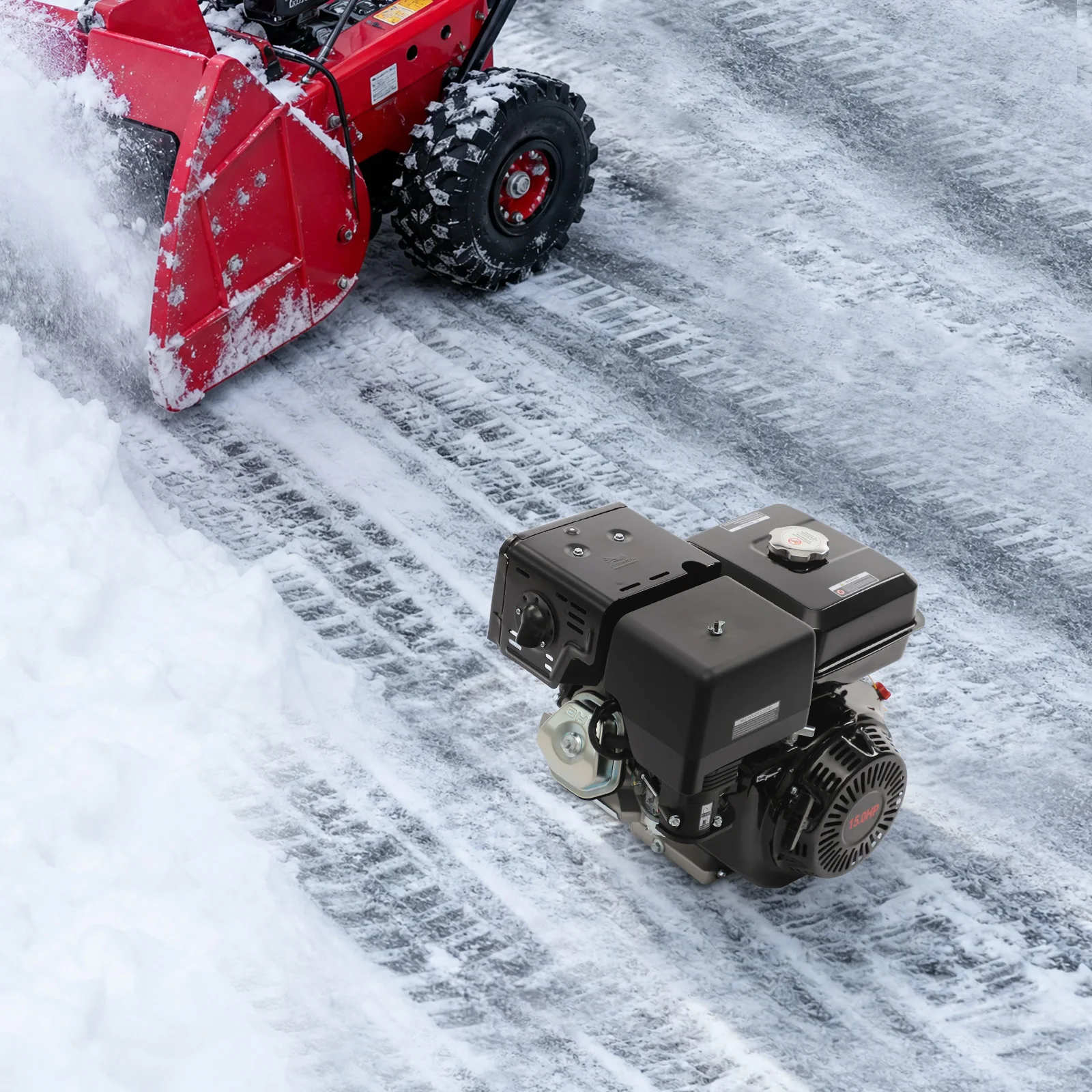 15HP Gasline Powered Engine 420cc Start Engine 4-Stroke OHV Gas Powered Motor 8800W Gas Powered Tools for Farm