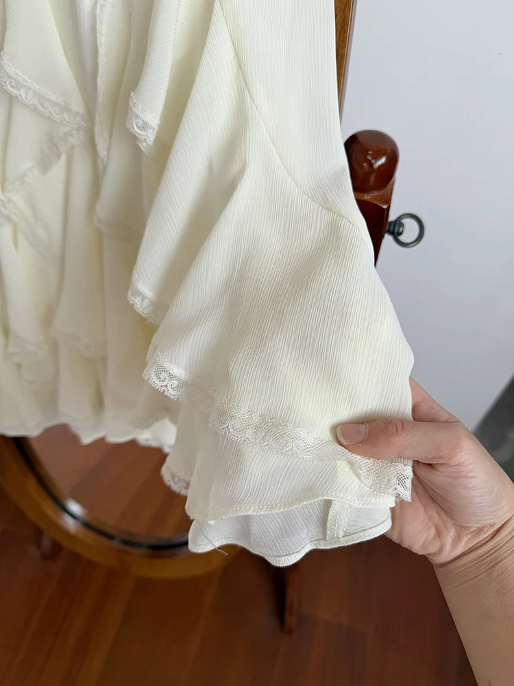 تنورة نصفية غير متماثلة رومانسية كالحكايات الخيالية، تنورة نسائية عصرية متعددة الاستخدامات بطول متوسط، تنورة كورية الطراز مطو...