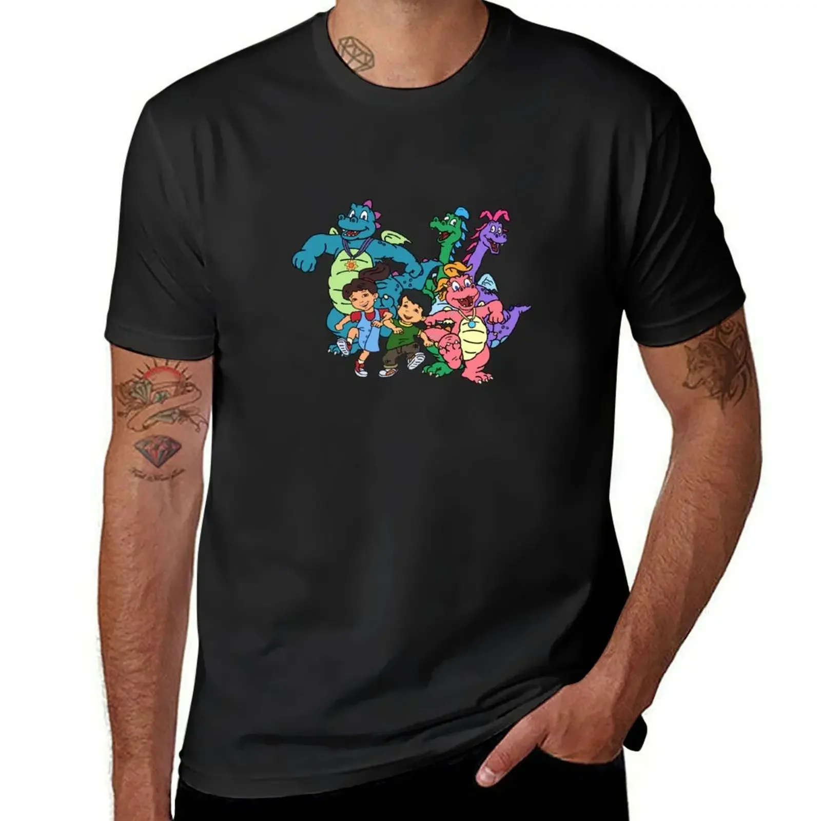 

Dragon Tales T-Shirt sports fans street wear mens cotton t shirts